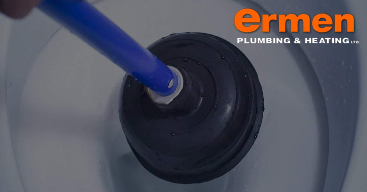 Fixing a Clogged Toilet, Ermen Plumbing